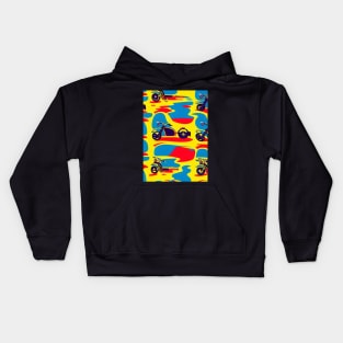 RETRO MOTORCYCLES WALLPAPER Kids Hoodie